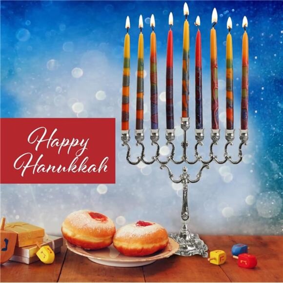 🕎 Colorful Hanukkah Candles – Kosher Chanukah Candles (45 Count) ✨ - Picture 4 of 5